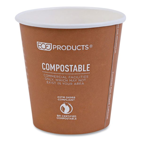 World Art Renewable And Compostable Hot Cups, 10 Oz, 50/pack, 20 Packs/carton - Image 6