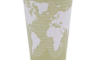 World Art Renewable And Compostable Hot Cups, 16 Oz, 50/pack, 20 Packs/carton