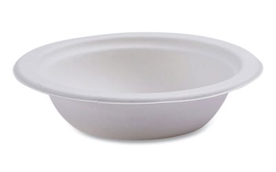 Vanguard Renewable And Compostable Sugarcane Bowls, 12 Oz, White, 1,000/carton