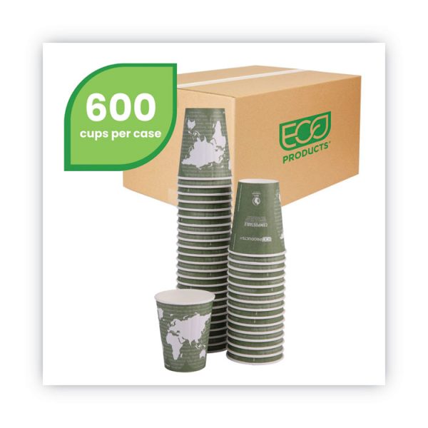 World Art Renewable And Compostable Insulated Hot Cups, Pla, 12 Oz, 40/packs, 15 Packs/carton - Image 2