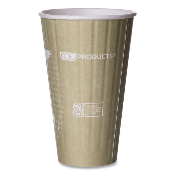 World Art Renewable And Compostable Insulated Hot Cups, Pla, 16 Oz, 40/packs, 15 Packs/carton - Image 2