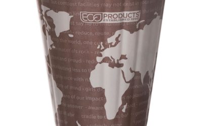 World Art Renewable And Compostable Insulated Hot Cups, Pla, 8 Oz, 40/pack, 20 Packs/carton