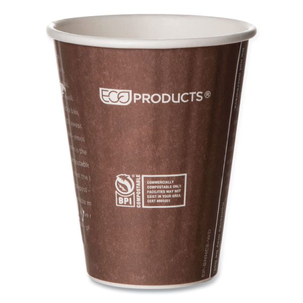 World Art Renewable And Compostable Insulated Hot Cups, Pla, 8 Oz, 40/pack, 20 Packs/carton - Image 2