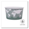 World Art Renewable and Compostable Food Container, 12 oz, 4.05 Diameter x 2.5 h, Green, Paper, 25/Pack, 20 Packs/Carton - Image 5