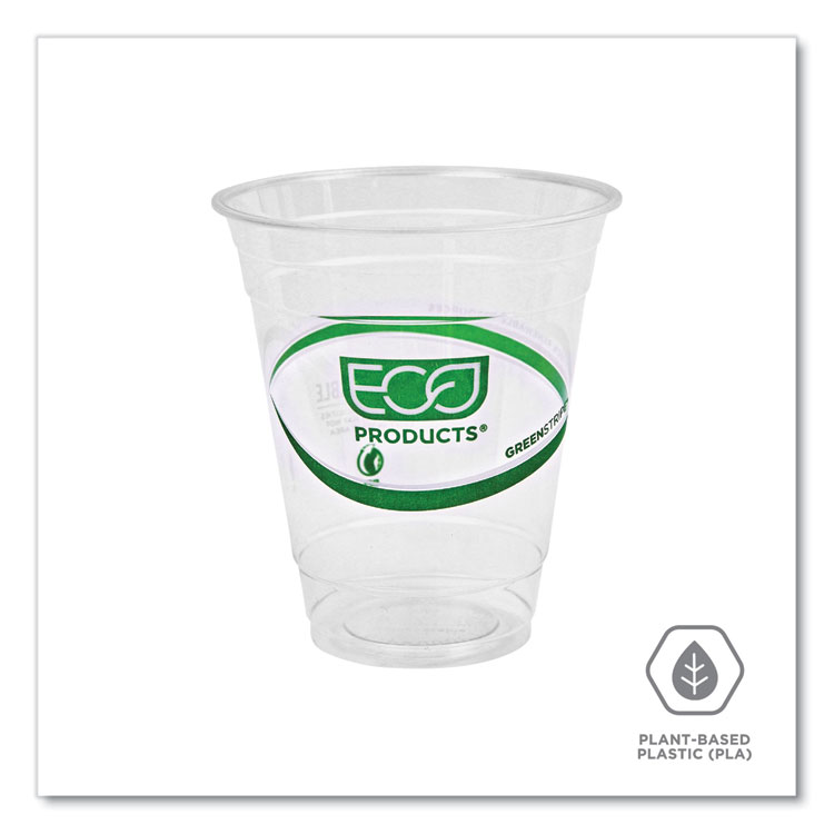 Greenstripe Renewable And Compostable Cold Cups, 12 Oz, Clear, 50/pack, 20 Packs/carton - Image 5