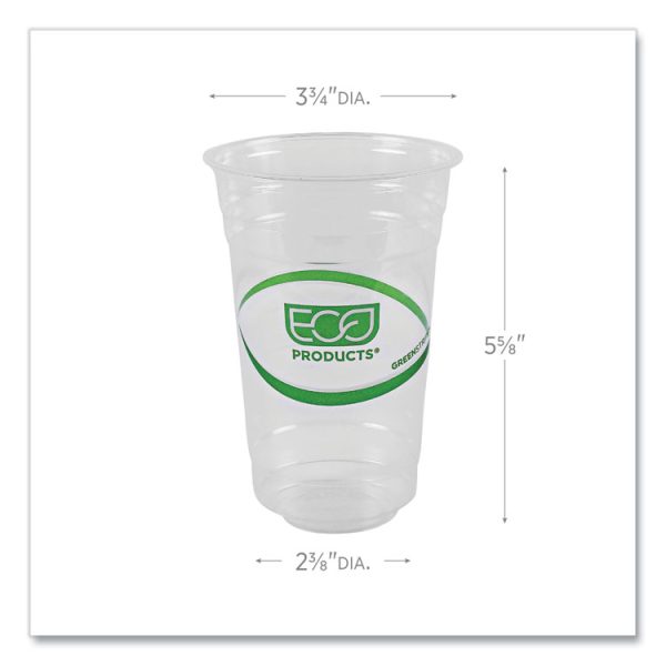 Greenstripe Renewable And Compostable Cold Cups, 20 Oz, Clear, 50/pack, 20 Packs/carton - Image 3