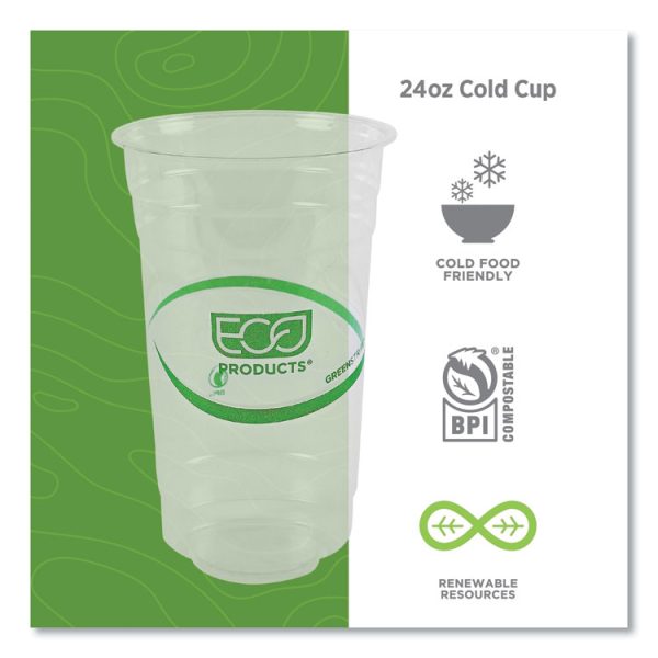 Greenstripe Renewable And Compostable Pla Cold Cups, 24 Oz, 50/pack, 20 Packs/carton - Image 4