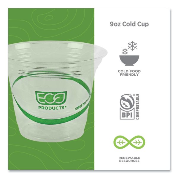 Greenstripe Renewable And Compostable Cold Cups, 9 Oz, Clear, 50/pack, 20 Packs/carton - Image 4