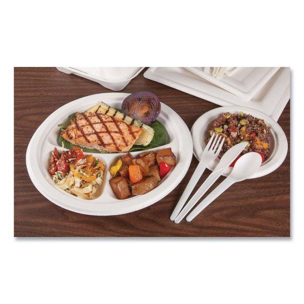 Plantware Compostable Cutlery, Fork, 6", White, 1,000/Carton - Image 5