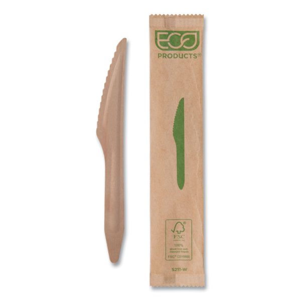 Wood Cutlery, Knife, Natural, 500/Carton - Image 2