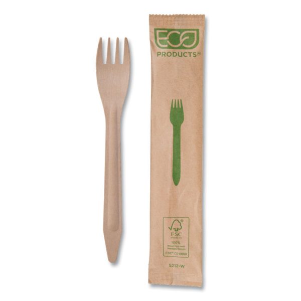 Wood Cutlery, Fork, Natural, 500/Carton - Image 2