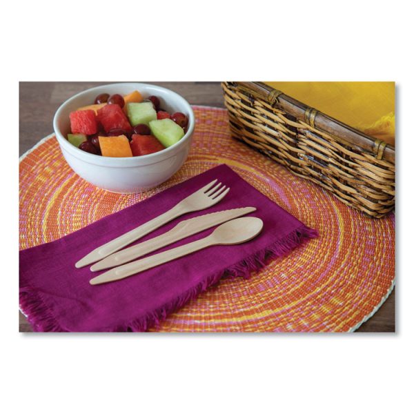 Wood Cutlery, Fork, Natural, 500/Carton - Image 6