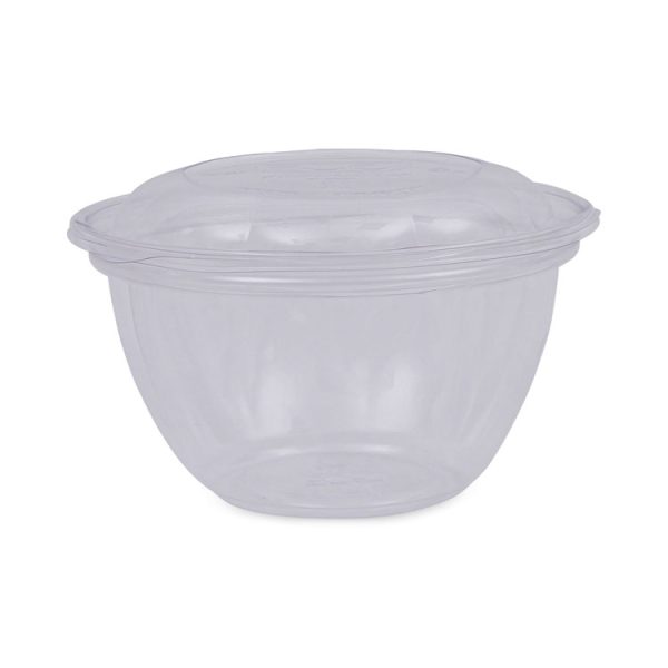 Renewable and Compostable Containers, 18 oz, 5.5" Diameter x 2.3"h, Clear, Plastic, 150/Carton