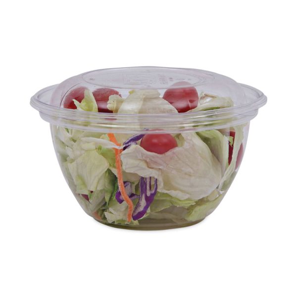 Renewable and Compostable Containers, 18 oz, 5.5" Diameter x 2.3"h, Clear, Plastic, 150/Carton - Image 7