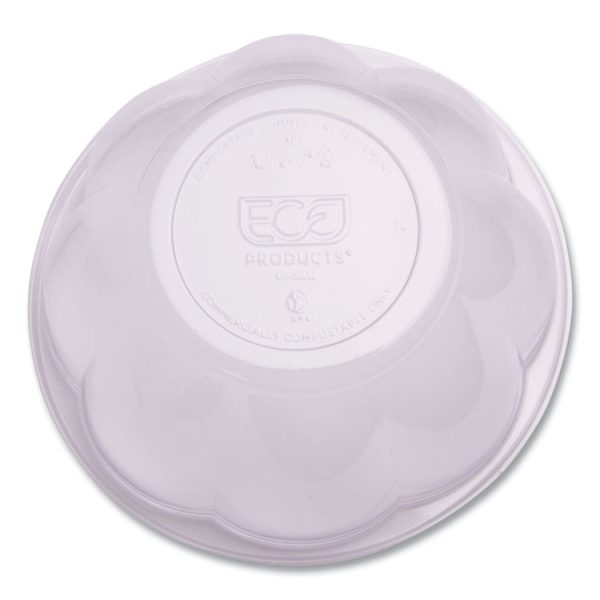Renewable and Compostable Salad Bowls with Lids, 32 oz, Clear, Plastic, 50/Pack, 3 Packs/Carton - Image 2