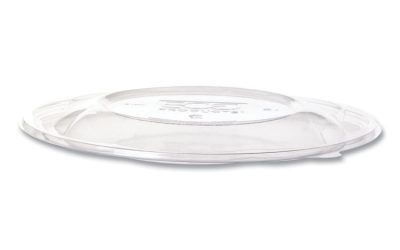 Salad Bowl Lids, Lids for 64 oz Squat Salad Bowls, 9.5″ Diameter, Clear, Plastic, 300/Carton