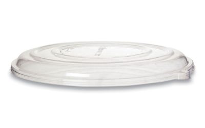 100% Recycled Content Pizza Tray Lids, 14 x 14 x 0.2, Clear, Plastic, 50/Carton