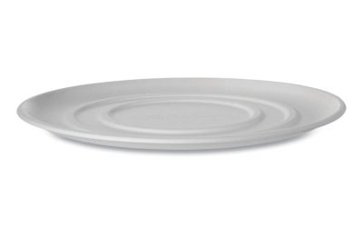 Worldview Sugarcane Pizza Trays, 14 X 14 X 0.2, White, 50/carton