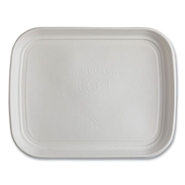 Regalia Renewable Sugarcane Tray, 13 x 17 x 1.3, White, 100/Carton - Image 2