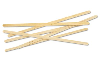 Renewable Wooden Stir Sticks, 7″, 1,000/pack, 10 Packs/carton