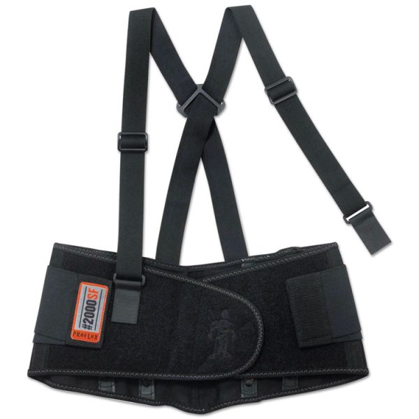 ProFlex 2000SF High-Performance Spandex Back Support Brace, 2X-Large, 42" to 46" Waist, Black