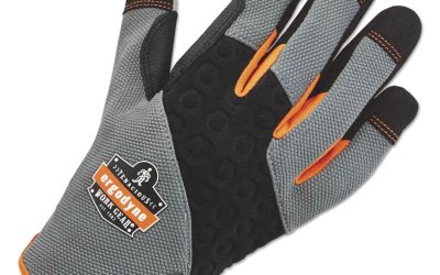 Proflex 710 Heavy-Duty Utility Gloves, Gray, Large, 1 Pair