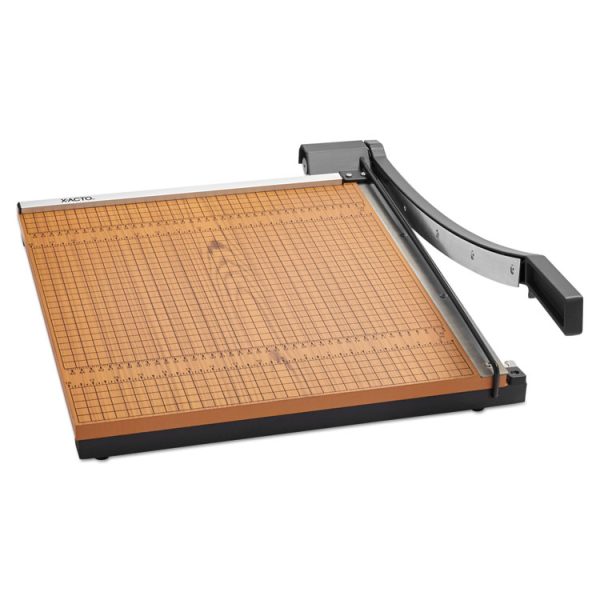 Square Commercial Grade Wood Base Guillotine Trimmer, 15 Sheets, 18" Cut Length, 18 X 18 - Image 3