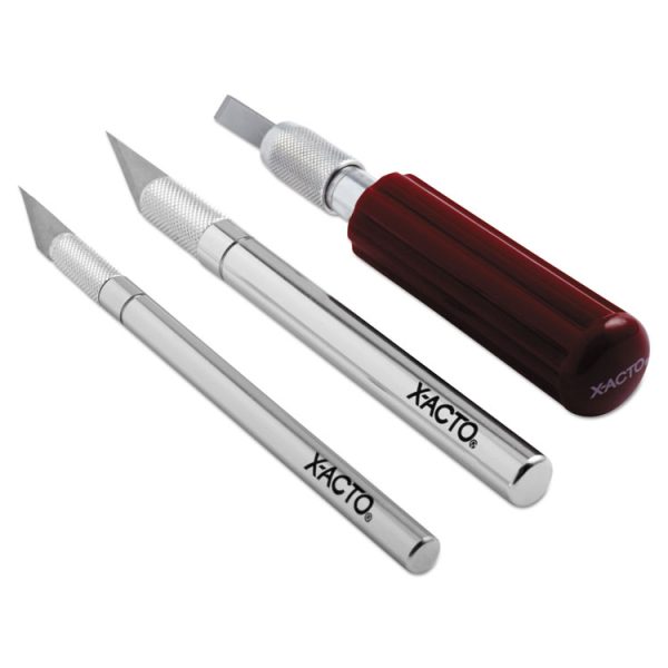 Knife Set, 3 Knives, 10 Blades, Carrying Case - Image 3