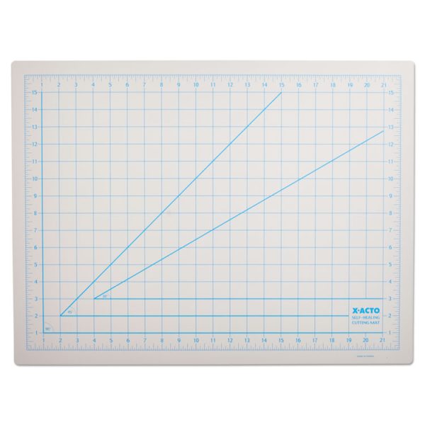 Self-Healing Cutting Mat, Nonslip Bottom, 1" Grid, 18 X 24, Gray - Image 2