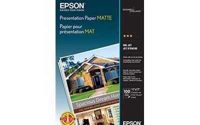 EPSON HIGH QUALITY PAPER,100 SHTS MATTE 8.3X 11.7