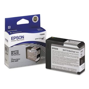 T580800 Ultrachrome K3 Ink, Matte Black