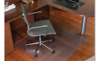 Floor+mate, For Hard Floor To Medium Pile Carpet Up To 0.75″, 46 X 48, Clear