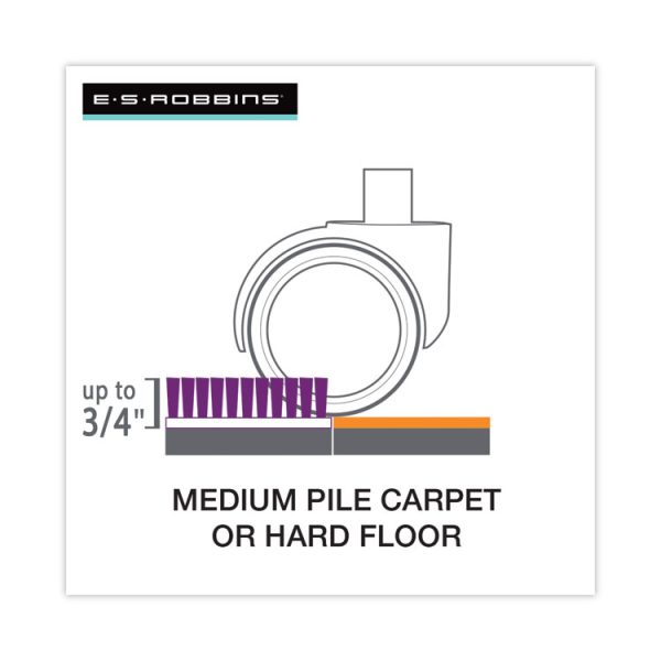 Floor+Mate, For Hard Floor to Medium Pile Carpet up to 0.75", 36 x 48, Black - Image 3