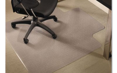 Everlife Chair Mats For Medium Pile Carpet With Lip, 36 X 48, Clear