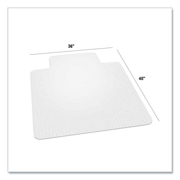 Everlife Chair Mats For Medium Pile Carpet With Lip, 36 X 48, Clear - Image 7