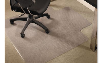 Everlife Chair Mats For Medium Pile Carpet With Lip, 45 X 53, Clear