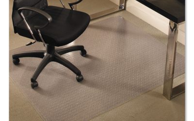 Everlife Chair Mats For Medium Pile Carpet, Rectangular, 46 X 60, Clear