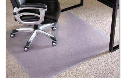 EverLife Intensive Use Chair Mat for High Pile Carpet, Rectangular, 46 x 60, Clear