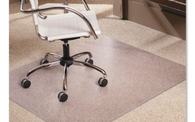 EverLife Moderate Use Chair Mat for Low Pile Carpet, Rectangular, 46 x 60, Clear