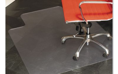EverLife Chair Mat for Hard Floors, Heavy Use, Rectangular with Lip, 45 x 53, Clear