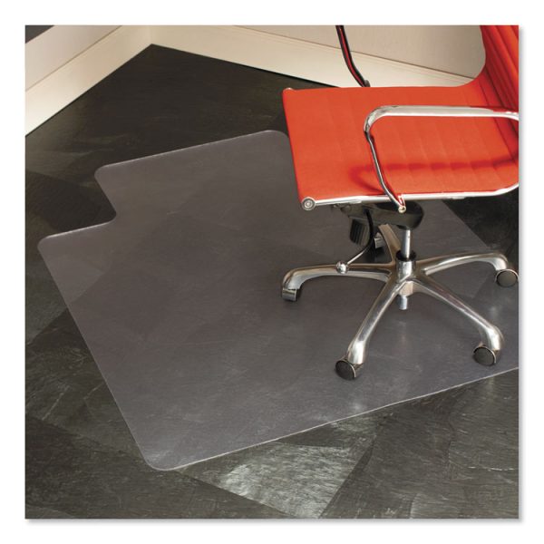 EverLife Chair Mat for Hard Floors, Heavy Use, Rectangular with Lip, 45 x 53, Clear