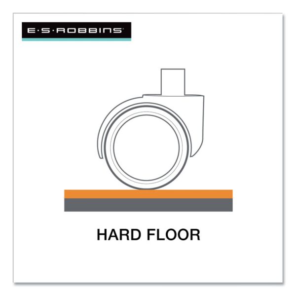 Everlife Workstation Chair Mat For Hard Floors, With Lip, 66 X 60, Clear - Image 5