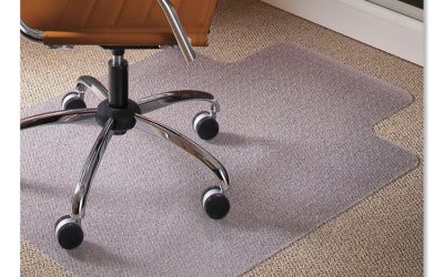 Natural Origins Chair Mat With Lip For Carpet, 45 X 53, Clear