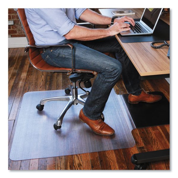 Sit Or Stand Mat For Carpet Or Hard Floors, 36 X 53 With Lip, Clear/black - Image 4