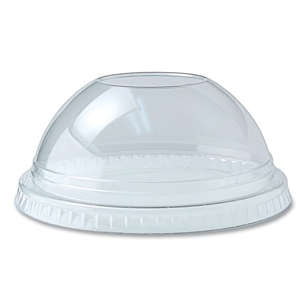 Dome Plas Lid F/9Oz-20Oz  W/1In Hole Cle 10/100