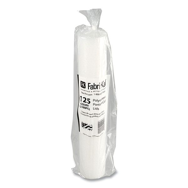 Portion Cup Lids, Fits 1 oz Squat Portion Cups, Clear, 125/Sleeve, 20 Sleeves/Carton - Image 3