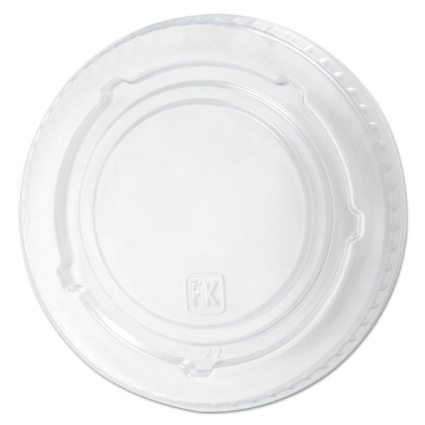 Flat Plas Lid F/912-14O Z Sqt20Oz Cle 10/100