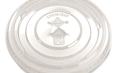 Greenware Cold Drink Lids, X-Slot, Fits 16 oz to 24 oz Cup, Clear, 1,000/Carton