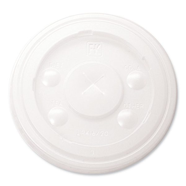 RK Cup Lids, Fits 16 oz to 20 oz Cups, Translucent, 1,000/Carton - Image 4