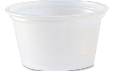 Portion Cups, 0.75 oz, Translucent, 125/Sleeve, 20 Sleeve/Carton